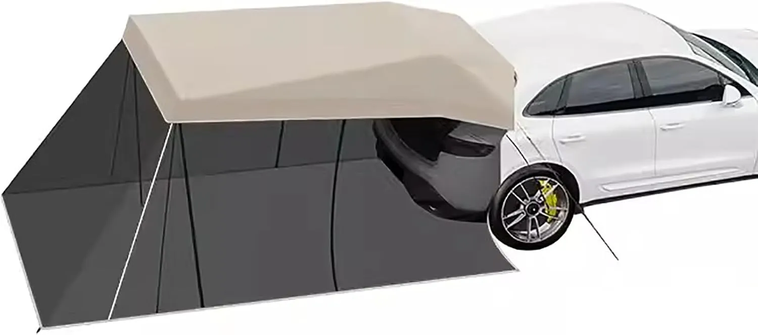 Car Shade Canopy, Car Side Awning, Car Boot Tent, Car Camping Essentials, Easy Set up, for Outdoor Adventure Survival Gear(Medium)