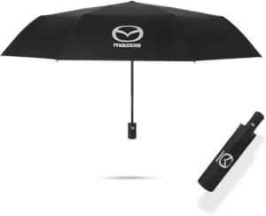 Car Umbrella Windproof Travel Umbrellas for Rain for Mazda Biante 2008-2018, Automatic Umbrellas for Rain Lightweight Sun Umbrella for Walking Waterproof Canopy