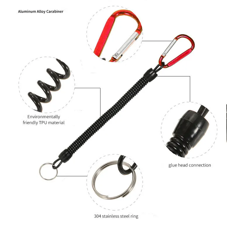 Carabiner with Anti-Lost Rope – Secure Outdoor Gear