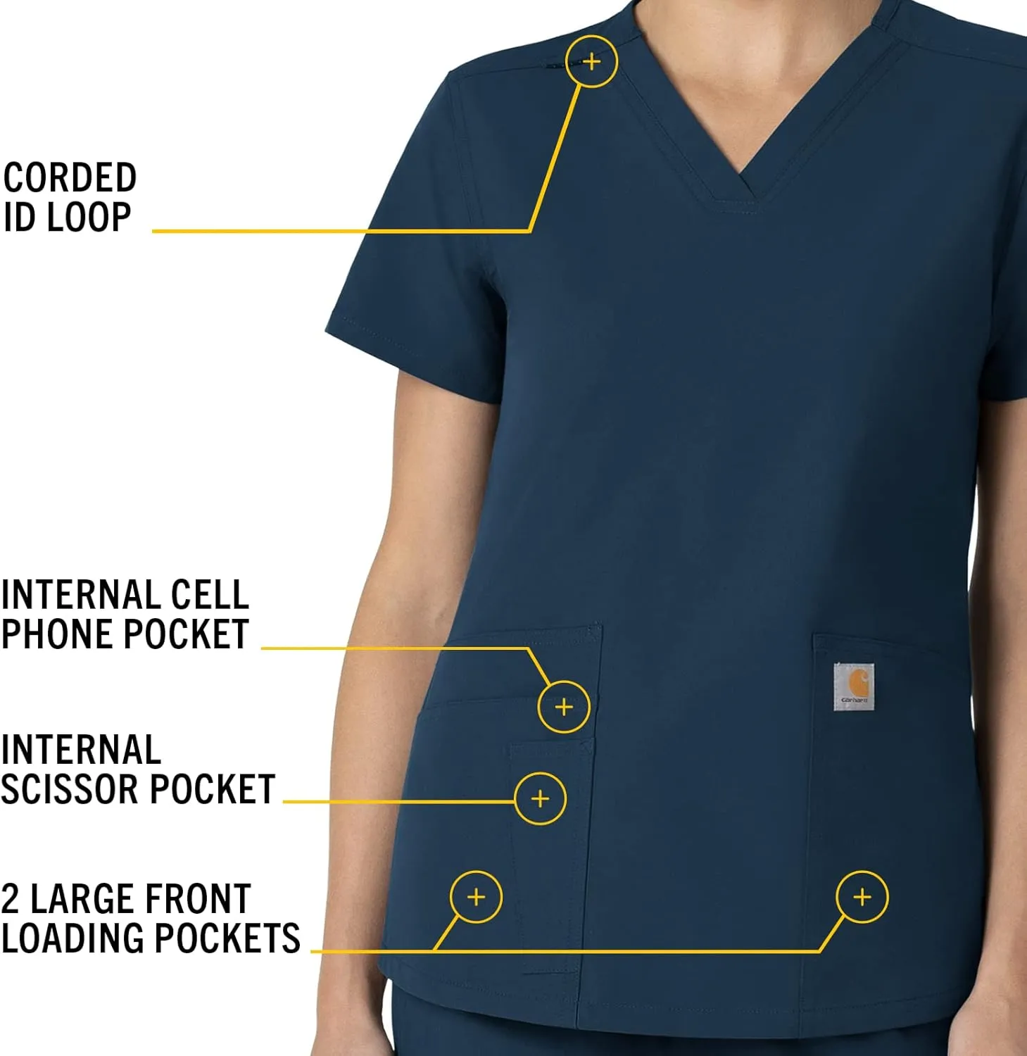 Carhartt Women's V-Neck Scrub Top