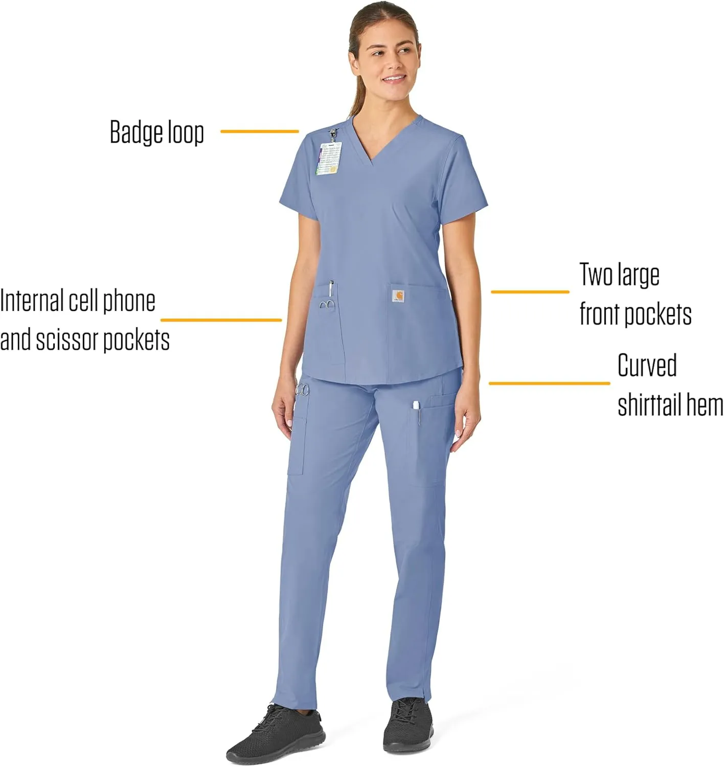 Carhartt Women's V-Neck Scrub Top