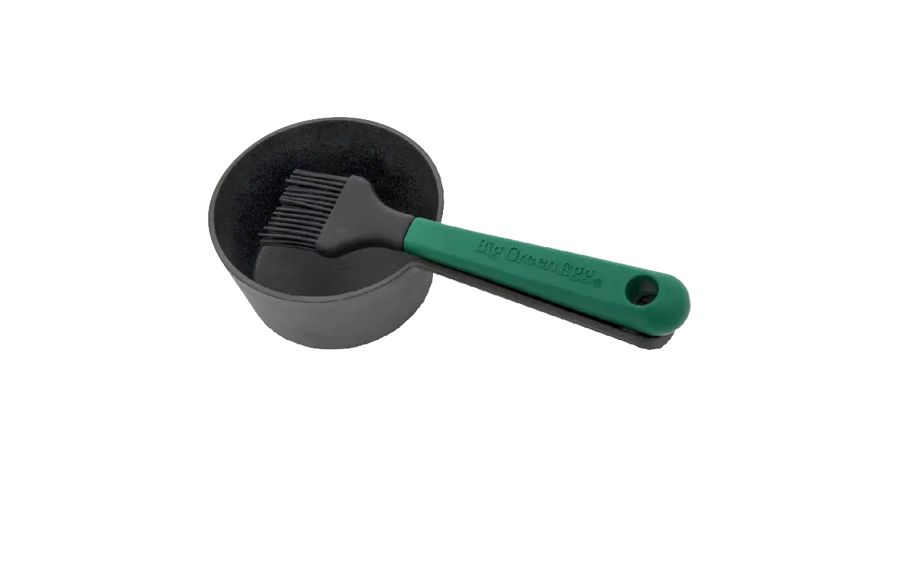 Cast Iron Sauce Pot w/ Basting Brush
