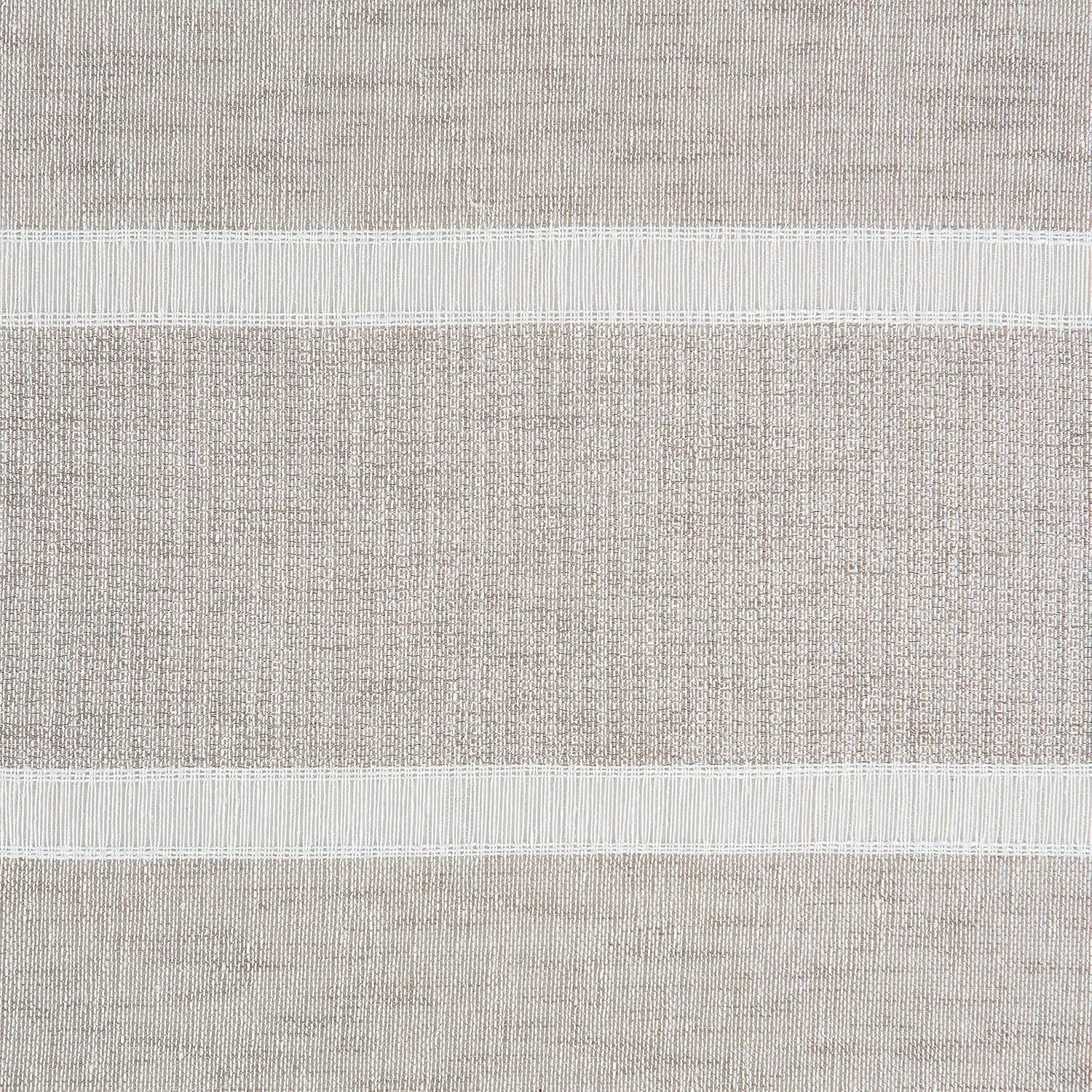 Chanasya Premium 2-Panel Faux Linen Shimmer Textured Sheer Curtain Panels - for Windows Living Room Bedroom Office - Translucent Window Drapes for Home- 52 x 96 Inches Long - Taupe