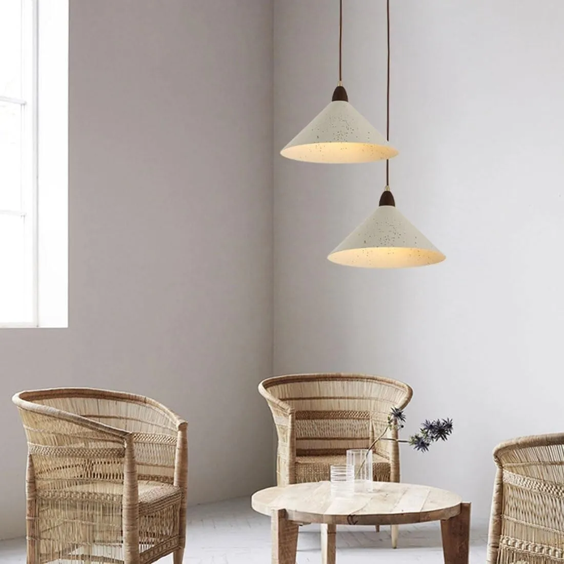Chandeliers, Industrial Pendant Light, Modern Ceiling Light with Gray Metal Lamp Shade, Nordic Style Hanging Lamp Fixture Chandelier Light for Kitchen Island Living Dining Room