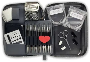 ChiaoGoo - Forte 2.0 Interchangeable Knitting Needles Set, Complete, 14 pais of 5" Tips, Sizes US 2-15/2.75-10 mm