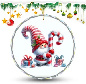 Christmas Tree Decorations - Hanging Gnome Ornaments, Snowman Ornaments, Crystal Souvenirs, Decor Accents Gift Idea