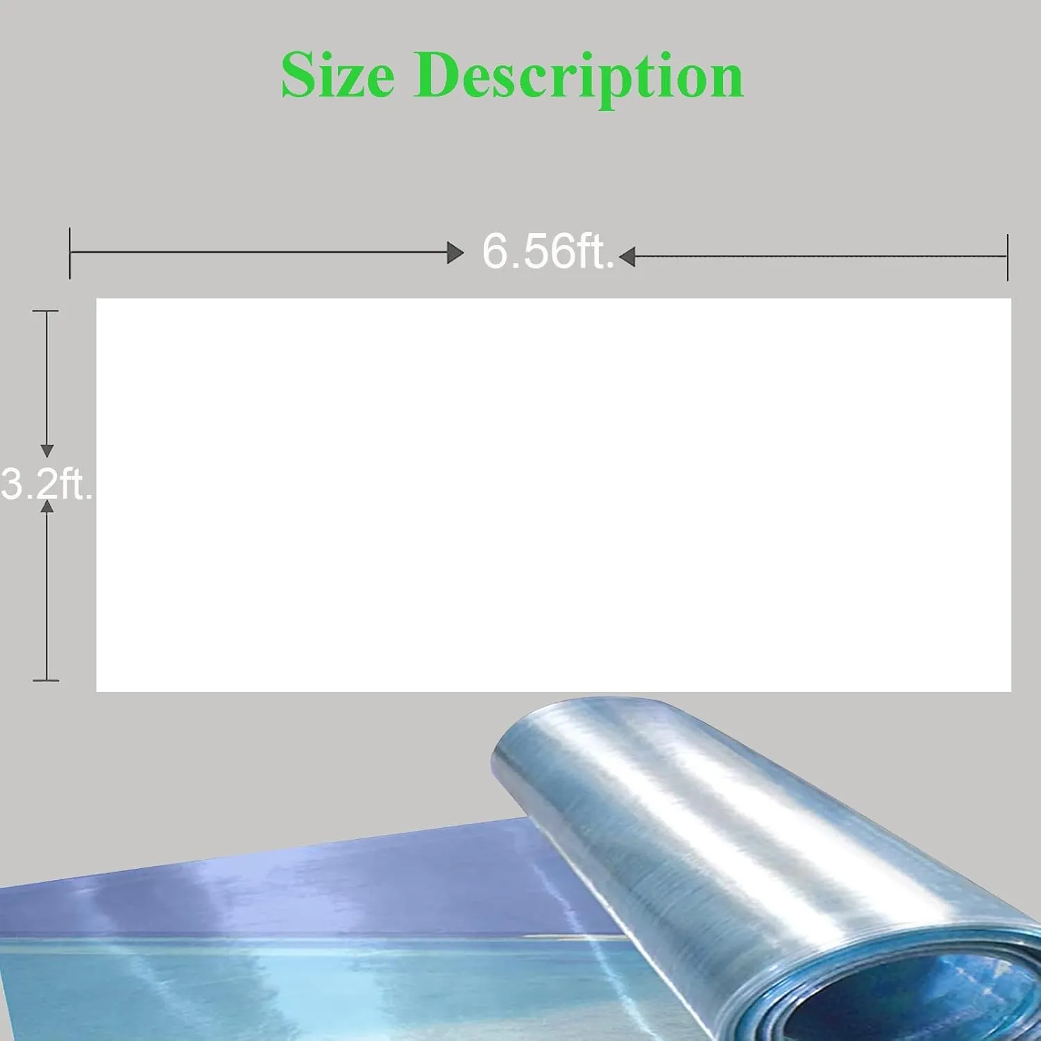 Clear Polycarbonate Roofing Sheet, Plastic UV Resistant Greenhouse Shed Canopy, Transparent Insulation Day Lighting Panels, Easy Cut Covering Panel for Outdoor Gardening (Clear, 6.56ft x3.2ft)