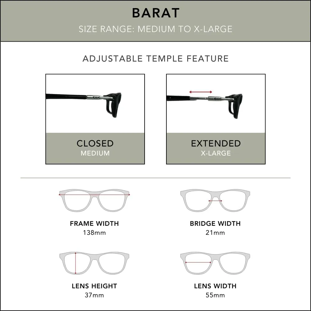 Clic Blue Light Blocking Magnetic Reading Glasses for Men or Women by Slastik, Soft Foldable Band, Computer Readers, Barat