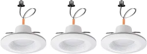 Commercial Electric 6 in. White Integrated LED Recessed Downlight with Nightlight Trim (3)