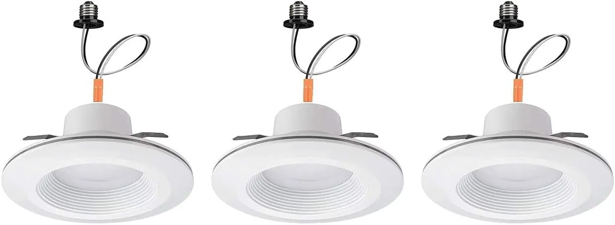 Commercial Electric 6 in. White Integrated LED Recessed Downlight with Nightlight Trim (3)