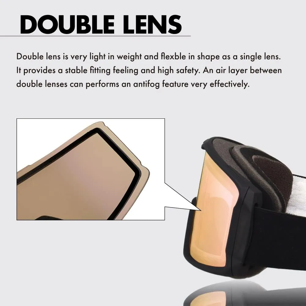 Compatible Replacement Lens for Oakley Canopy Snow Goggles Mirror type