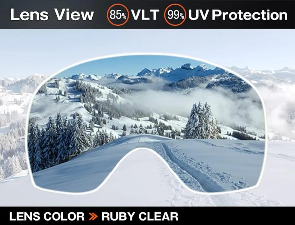 Compatible Replacement Lens for Oakley Canopy Snow Goggles Mirror type