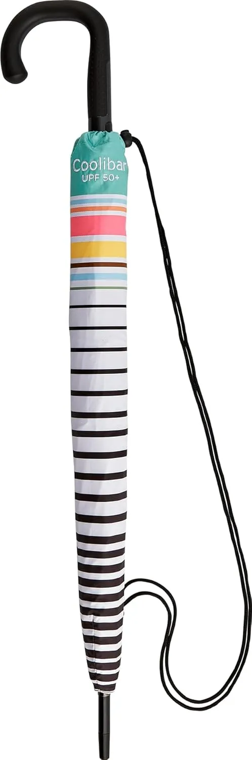 Coolibar UPF 50  48 Inch Calotta Fashion Umbrella - Sun Protective (One Size- Multicolor)
