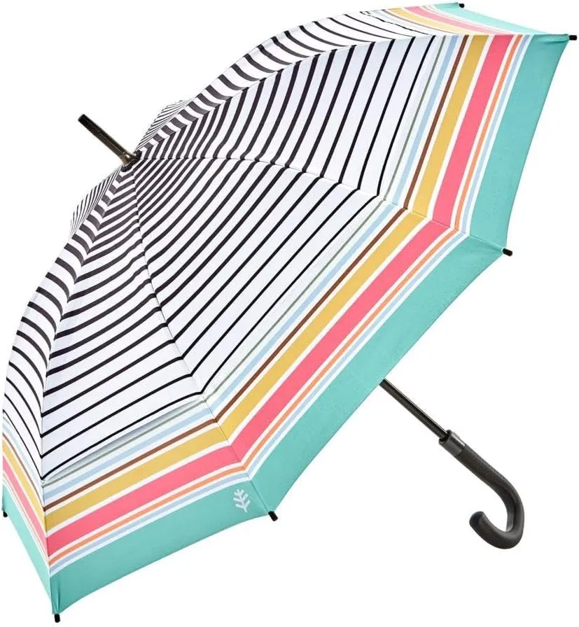 Coolibar UPF 50  48 Inch Calotta Fashion Umbrella - Sun Protective (One Size- Multicolor)