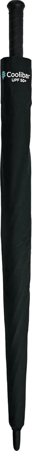 Coolibar UPF 50  62 Inch Tournament Golf Umbrella - Sun Protective (One Size- Black/White Colorblock)