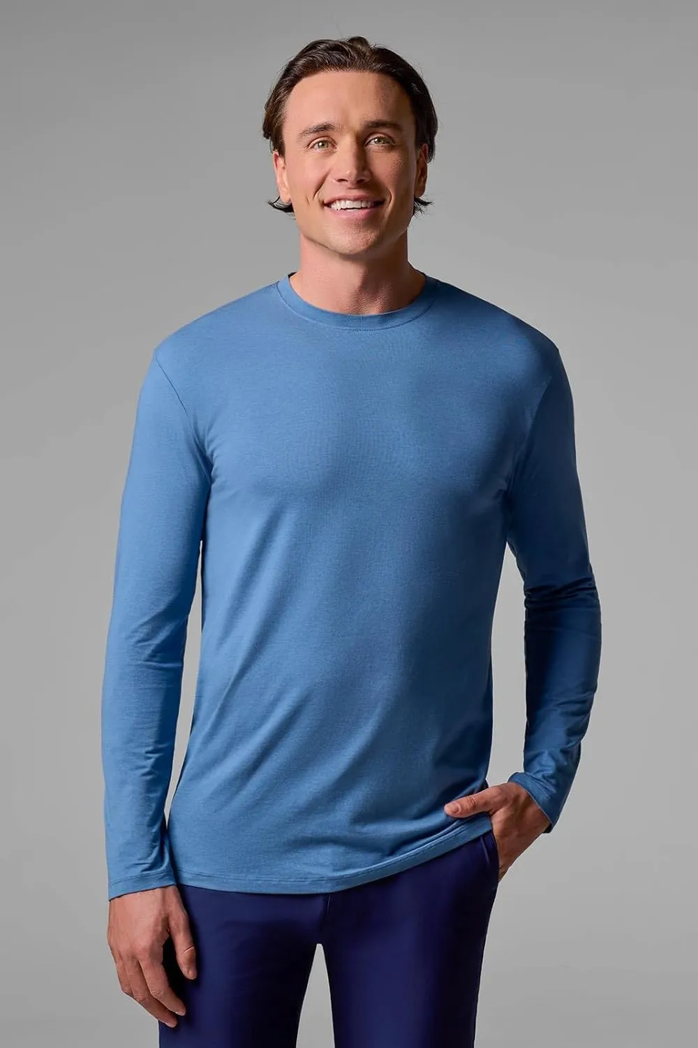 Coolibar UPF 50  Men's Morada Everyday Long Sleeve T-Shirt - Sun Protective