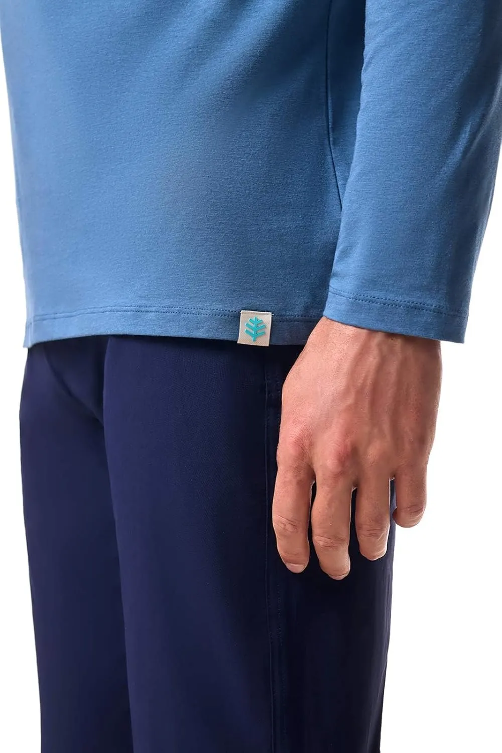 Coolibar UPF 50  Men's Morada Everyday Long Sleeve T-Shirt - Sun Protective