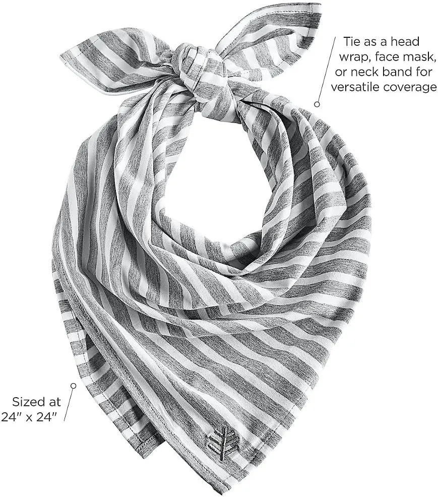 Coolibar UPF 50  Unisex Sanibel Everyday Beach Bandana, Lavendula, One Size, Solid - Sun Protective