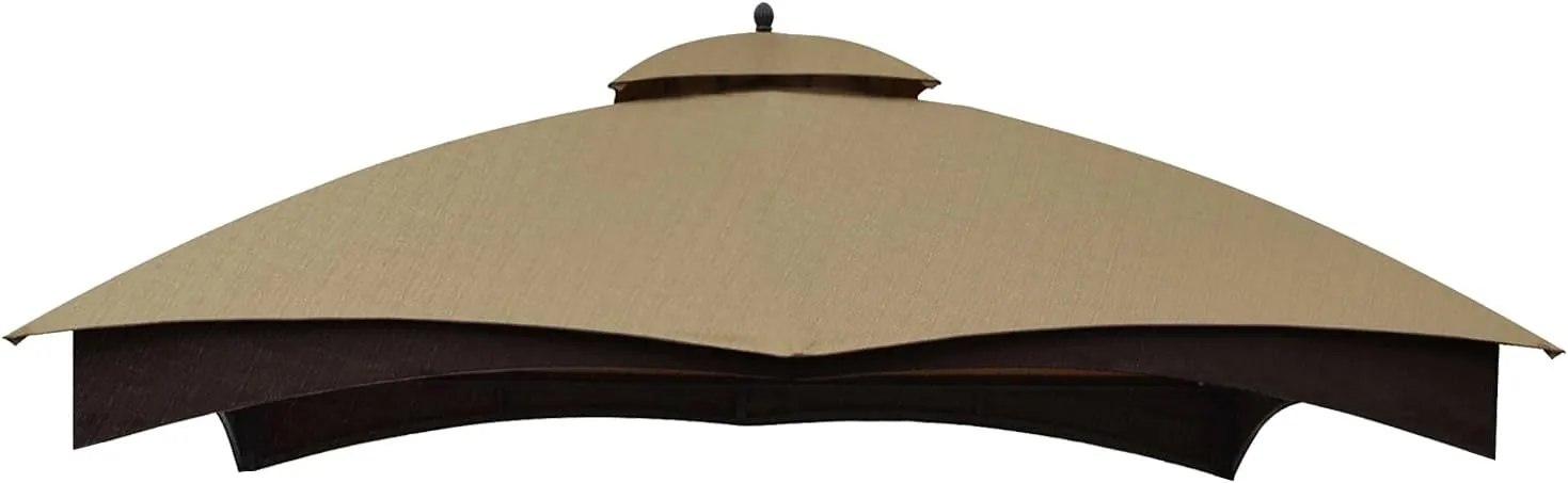 COOSHADE Riplock Gazebo Replacement Canopy Top for Lowe's Allen Roth #GF-12S004B-1(Light Beige)