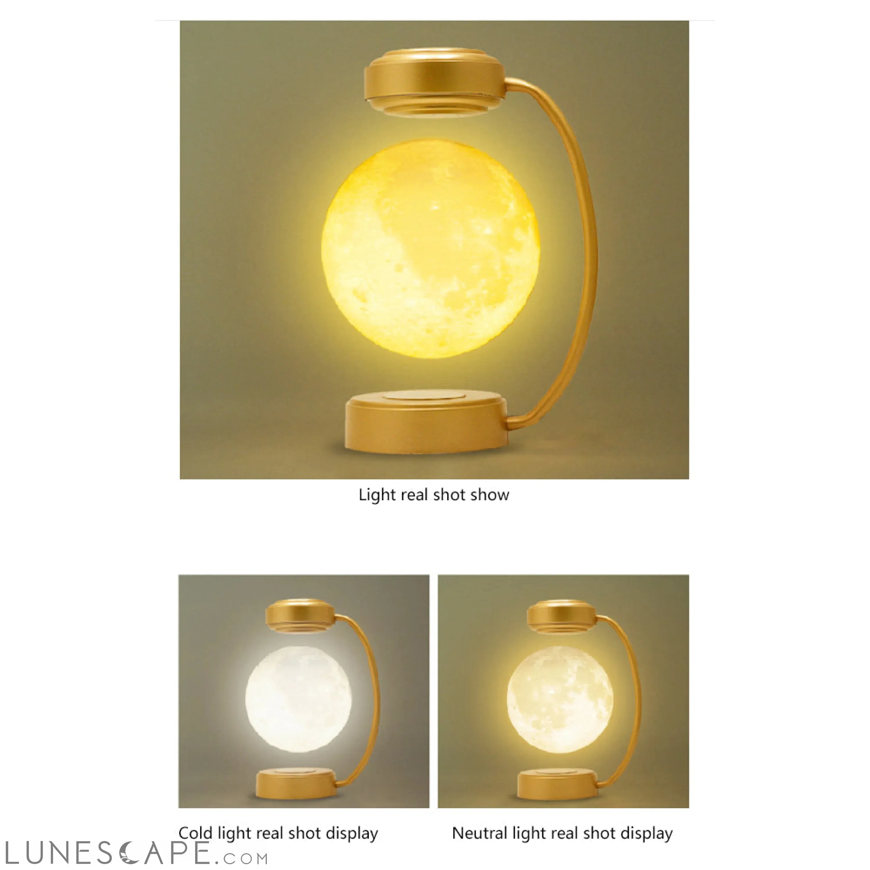 Creativity Magnetic Levitation Moon Lamp LED Rotating Dangling Lamp