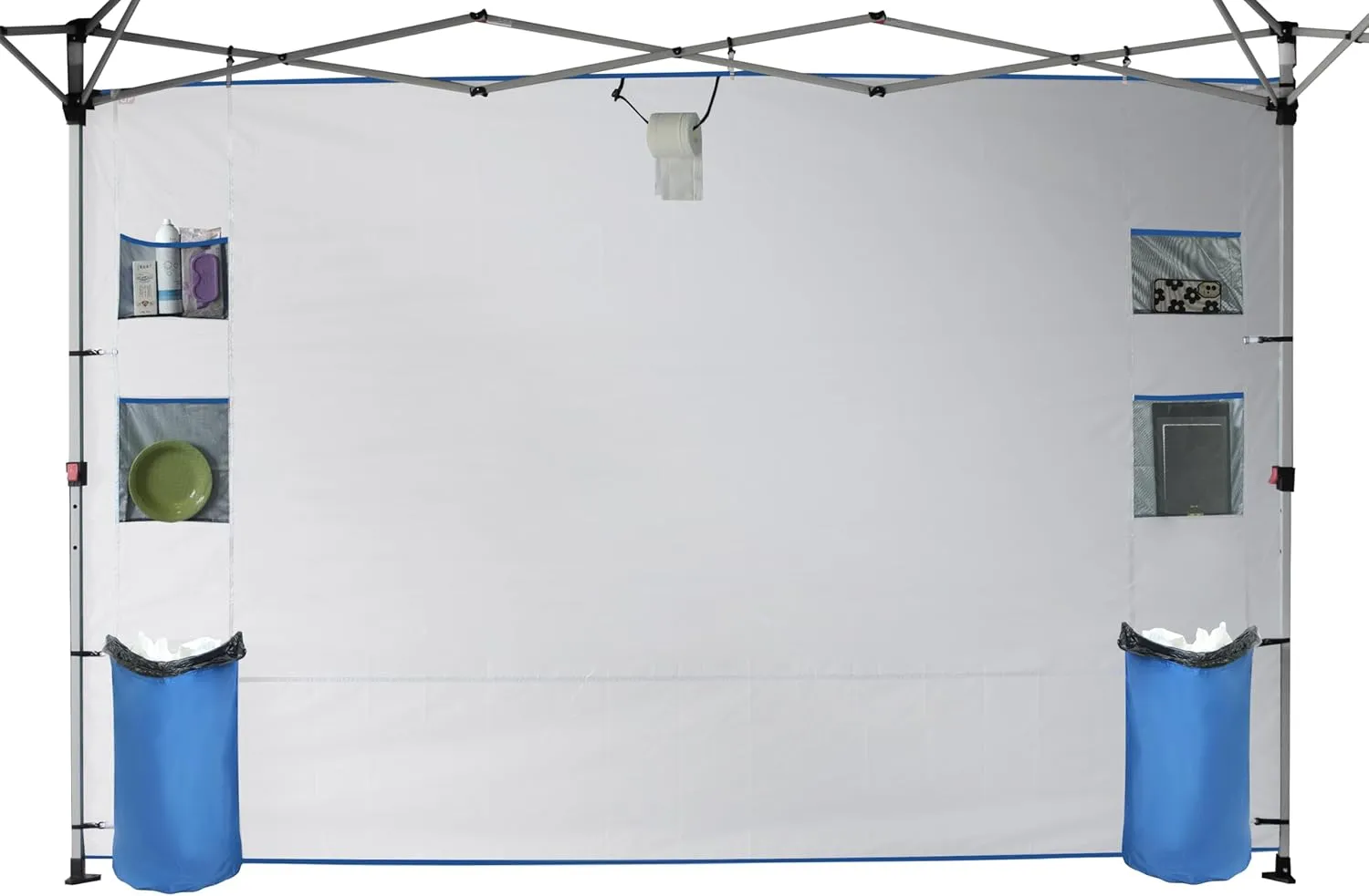 CROWN SHADES SideWall Silver for 10x10 Pop Up Canopy with 6 Pockets, 1 Pack Sidewall Only with Silver Coating (1 Pack, Blue)