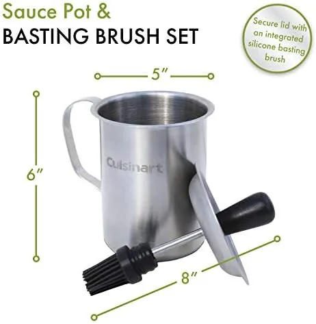 Cuisinart CBP-116 Sauce Pot and Basting Brush Set