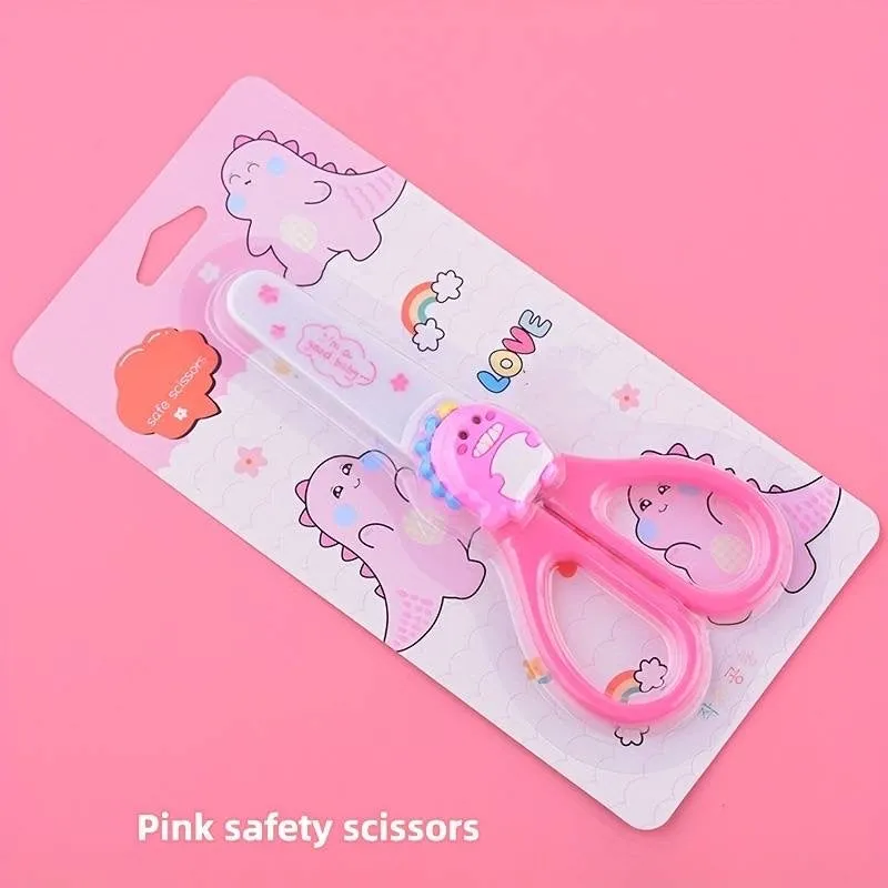 Cute Dino/Rabbit Scissors with Safety