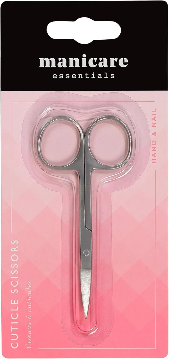 Cuticle Scissors, Professional Japanese Stainless Steel, Sharp Curved Tips, Trims Nails, Cuticles And Dead Skin, Beauty Scissors For Trimming Eyebrows, Nose Hair, Fingernails And Toenails