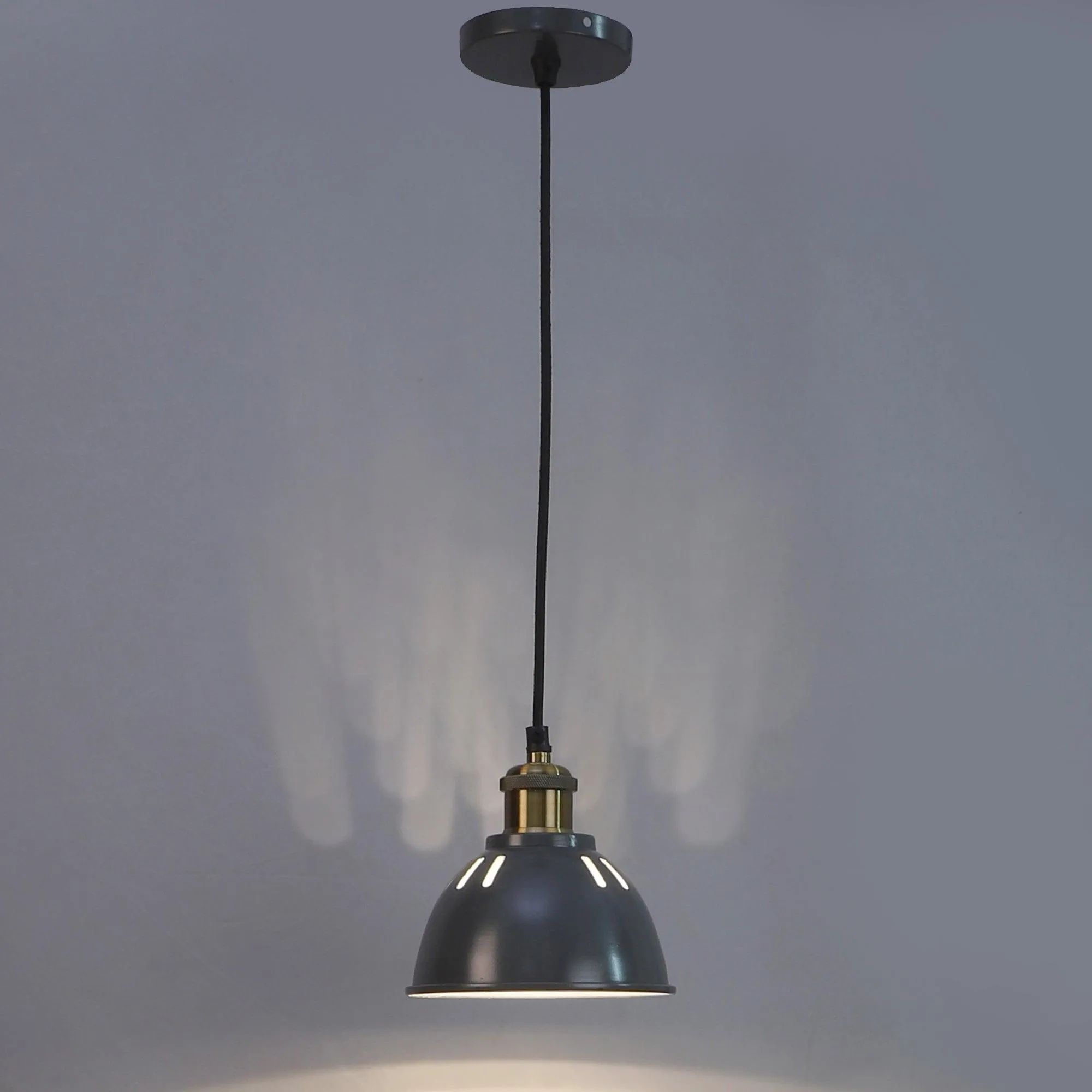 Darnar Grey Metal Hanging Light by SS Lightings