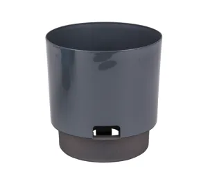 Décor Watermatic™ Round Self-Watering Plant Pot - Pewter, 170mm