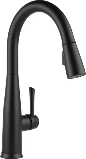 Delta Faucet Essa VoiceIQ Touchless Kitchen Faucets with Pull Down Sprayer, Smart Faucet, Alexa and Google Assistant Voice Activated, Kitchen Sink Faucet, Matte Black 9113TV-BL-DST