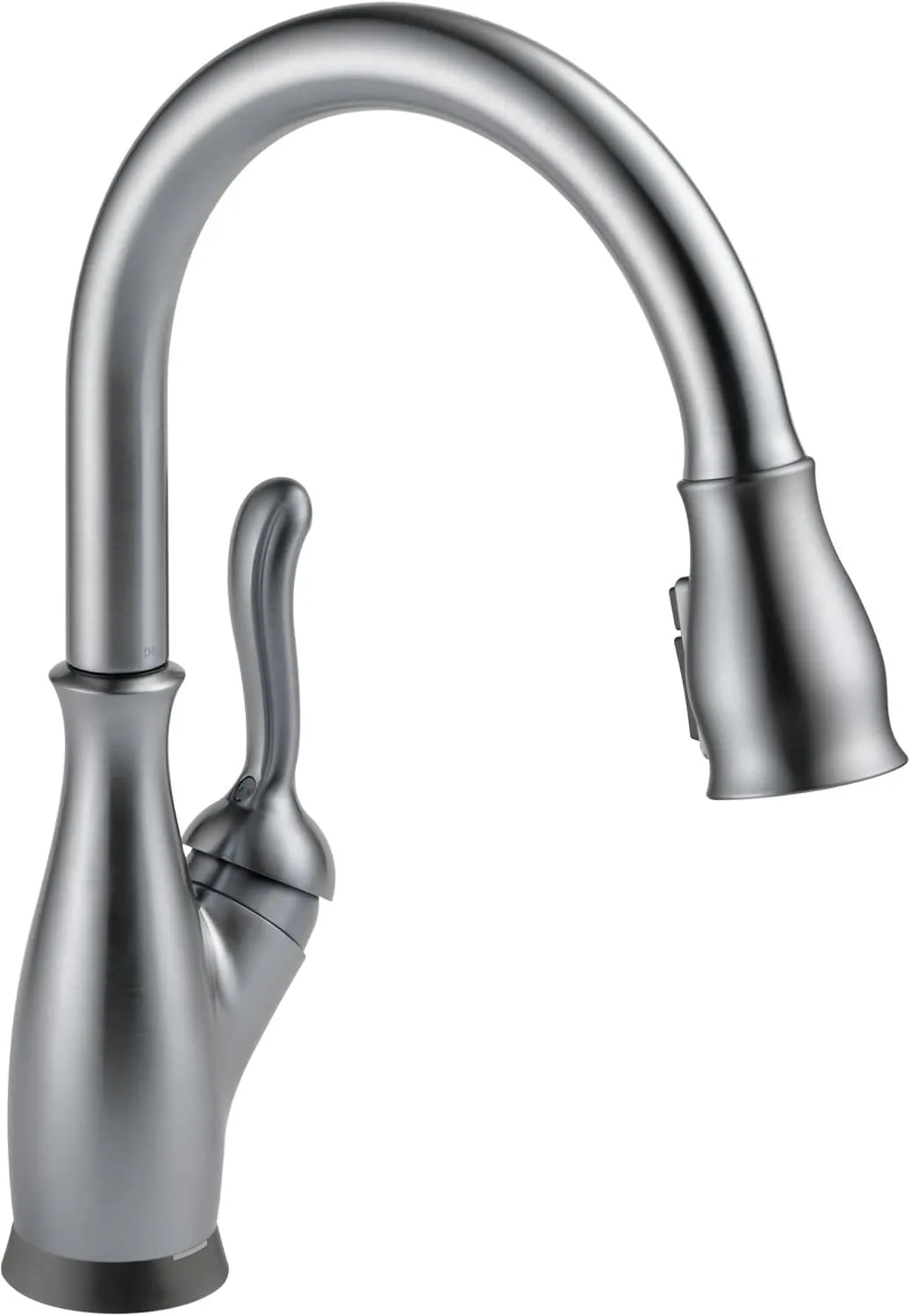 Delta Faucet Leland VoiceIQ Touchless Kitchen Faucet with Pull Down Sprayer, Smart Faucet, Alexa and Google Assistant Voice Activated, Kitchen Sink Faucet, Arctic Stainless 9178TV-AR-DST