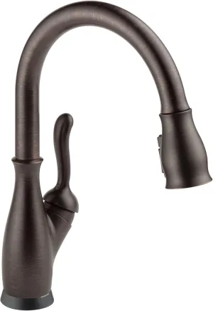 Delta Faucet Leland VoiceIQ Touchless Kitchen Faucet with Pull Down Sprayer, Smart Faucet, Alexa and Google Assistant Voice Activated, Kitchen Sink Faucet, Venetian Bronze 9178TV-RB-DST