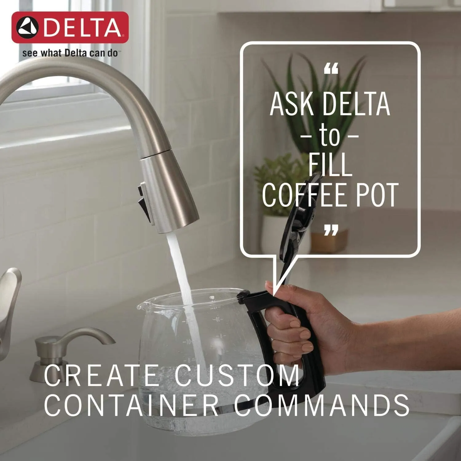 Delta Faucet Trinsic VoiceIQ Touchless Kitchen Faucets with Pull Down Sprayer, Smart Faucet, Alexa and Google Assistant Voice Activated, Kitchen Sink Faucet, Matte Black 9159TV-BL-DST
