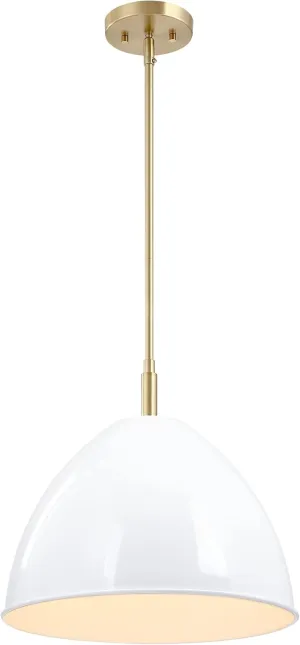 DESIGNERS FOUNTAIN Biba 15 inch 1-Light Pendant Light Fixture, Brushed Gold, D300M-15P-BG