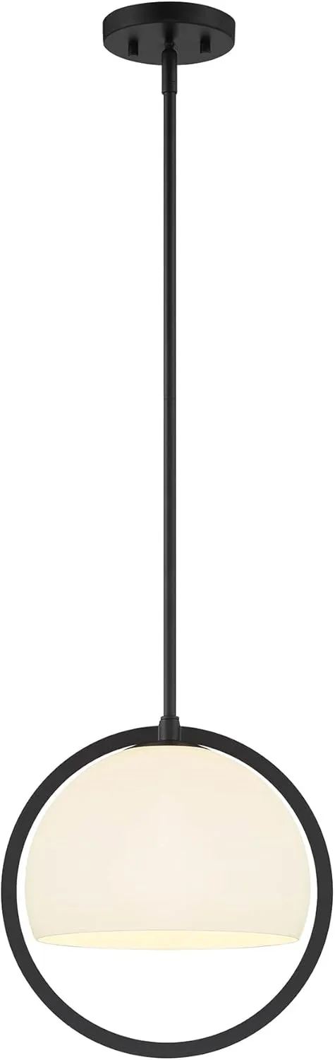 DESIGNERS FOUNTAIN Eterna 1 Light Pendant, Matte Black, D274M-12P-MB