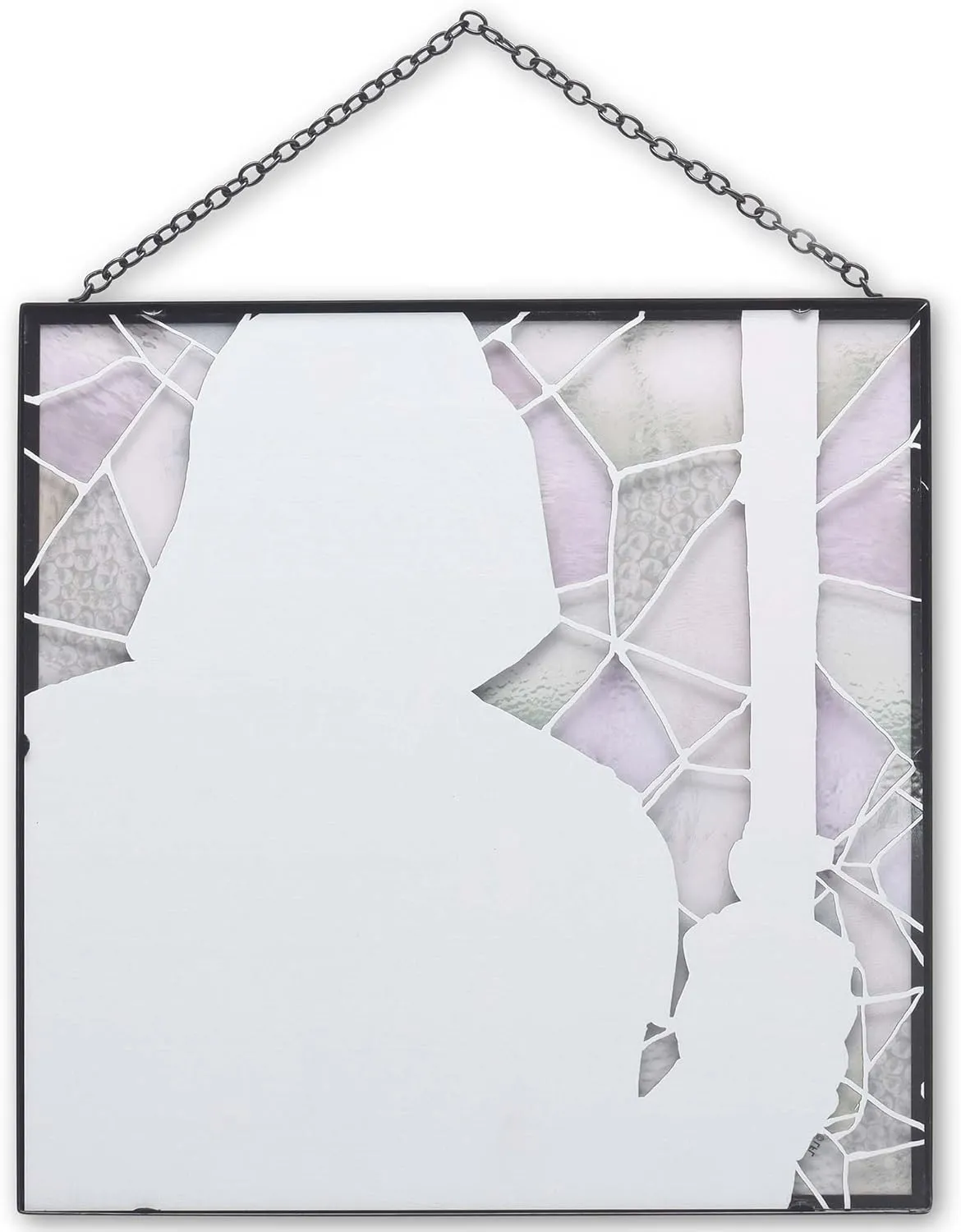 Disney Star Wars Darth Vader and Lightsaber Hanging Glass Wall Decor - Beautiful Darth Vader Wall Art for Home