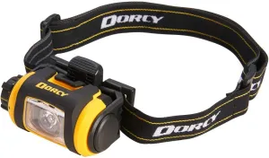 Dorcy Pro Series 200-Lumen Weather Resistant LED Magnetic Headlight with Tripod, Yellow (41-2614)
