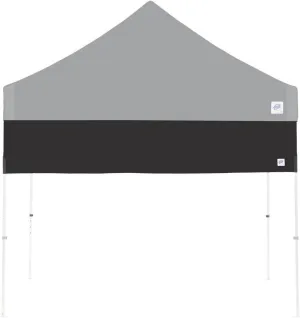 E-Z UP Recreational Half Wall, Fits Straight Leg 10' x 10' Canopy, Truss Clips and Storage Bag, Black