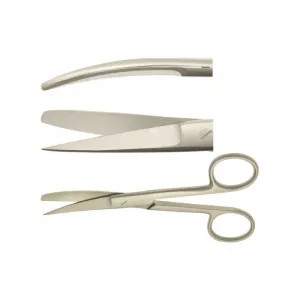 Elcon Curved Scissors with Pointed/Stump Tips | 13cm