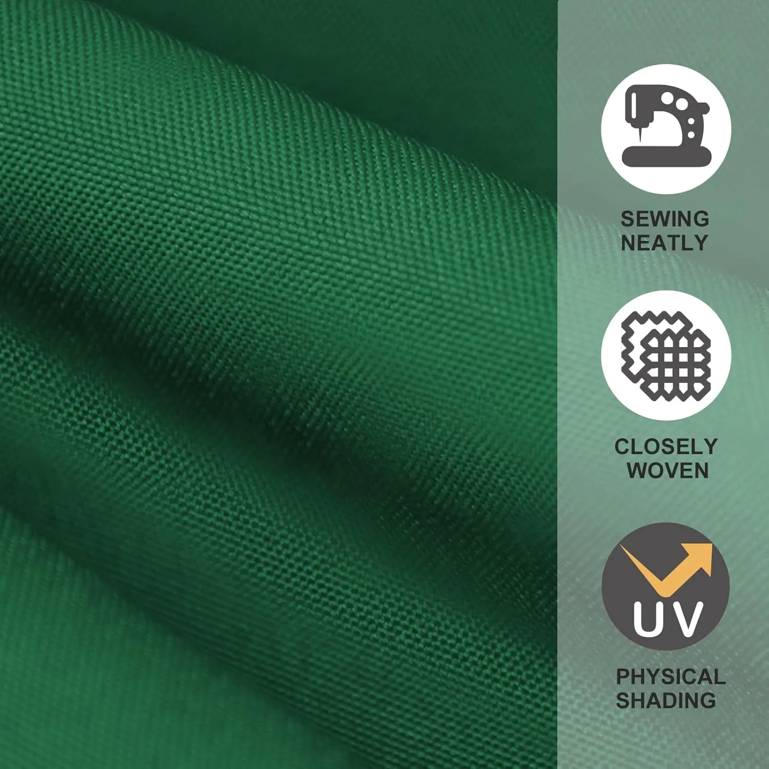 EliteShade USA 9FT Patio Umbrella Replacement Covers 8 Ribs Market Umbrella Canopy Cover (CANOPY ONLY) (Forest Green)