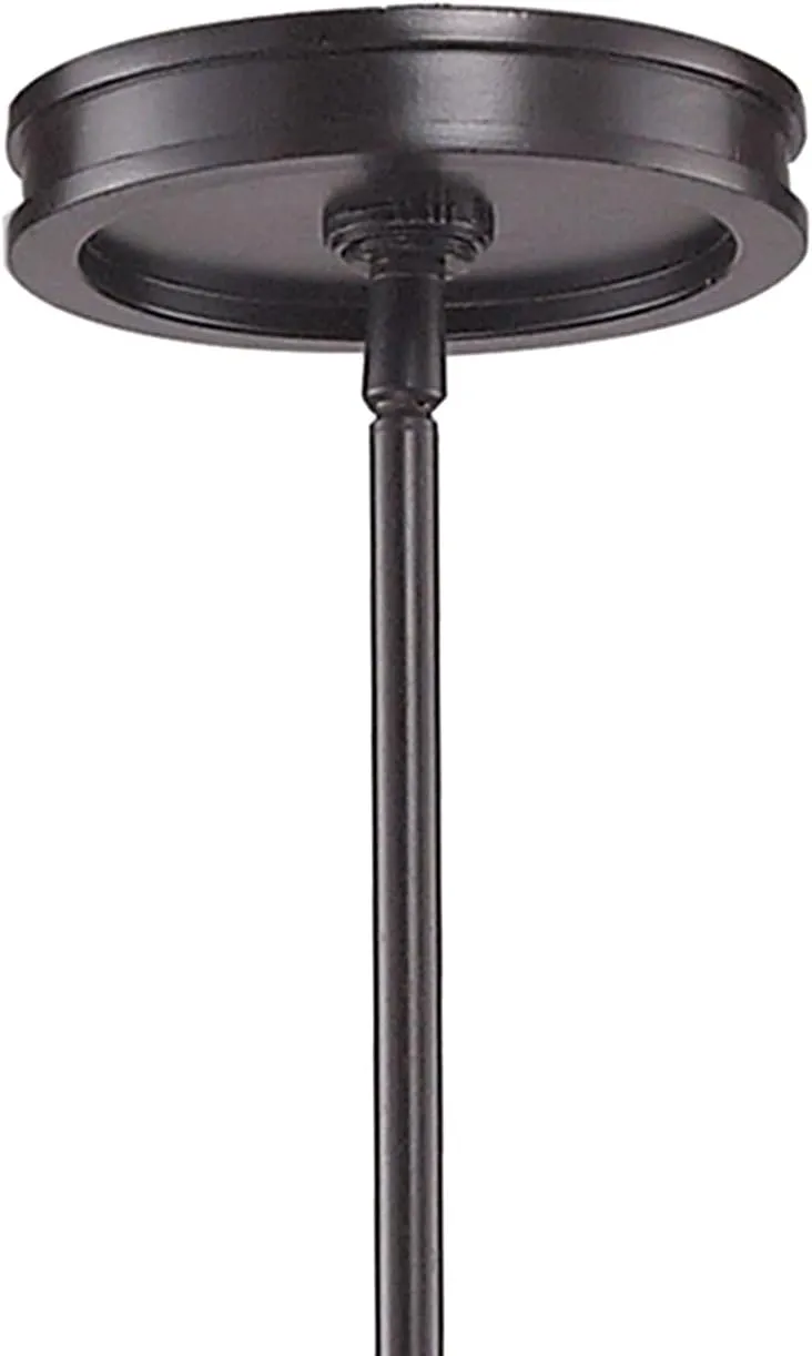 Elk Home Xenia 6-Light Chandelier - Oil Rubbed Bronze, 22-inch Wide, Adjustable Contemporary Modern Farmhouse, Sloped Ceiling Compatible, Dimmable, Sputnik, Minimalist Industrial Lighting
