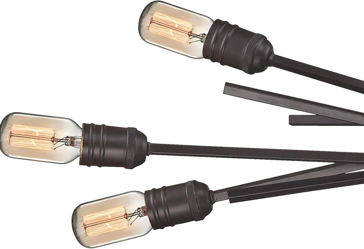 Elk Home Xenia 6-Light Chandelier - Oil Rubbed Bronze, 22-inch Wide, Adjustable Contemporary Modern Farmhouse, Sloped Ceiling Compatible, Dimmable, Sputnik, Minimalist Industrial Lighting