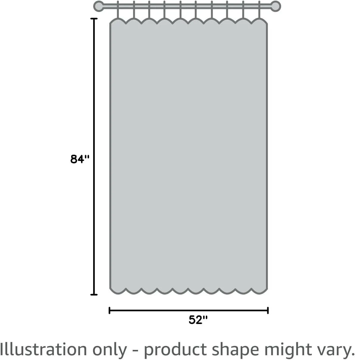 Elrene Home Fashions All Seasons Energy Efficient Room Darkening Rod Pocket Window Panel, 52" x 84" (1), Ivory