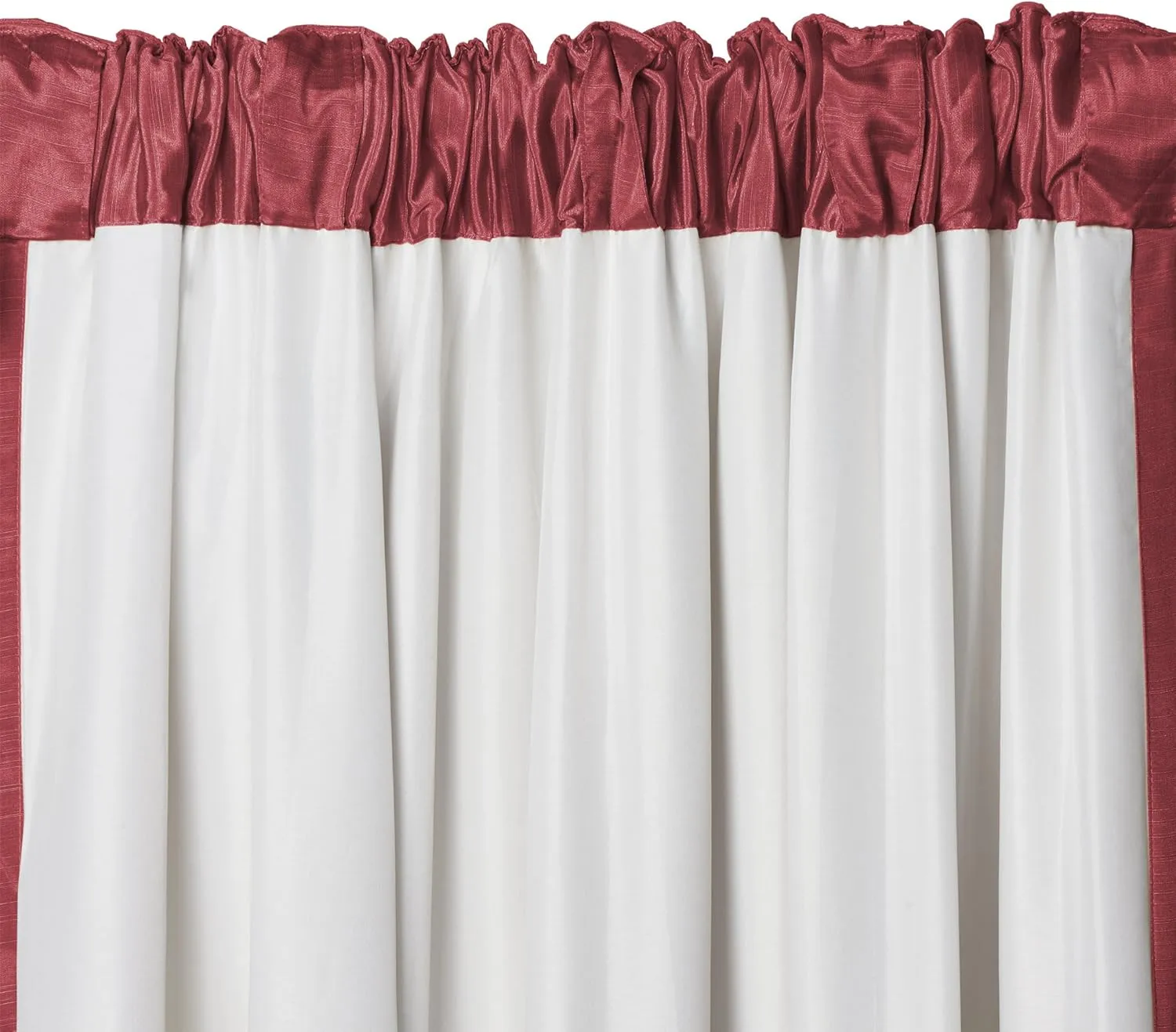 Elrene Home Fashions Cachet 3-in-1 Blackout Energy Efficient Lined Rod Pocket Window Curtain Drape Panel, 52" x 108", Brick