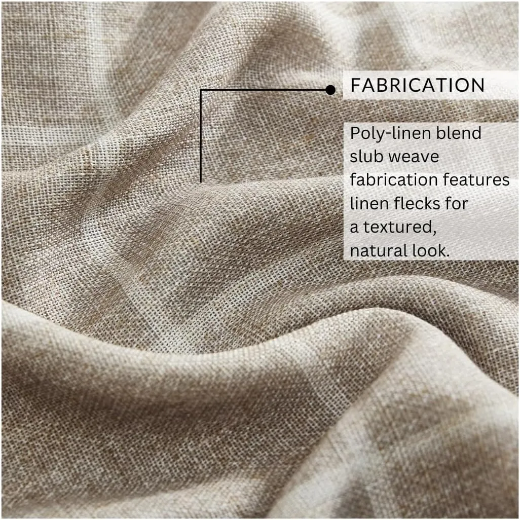 Elrene Home Fashions Sawyer Windowpane Plaid Blackout Window Curtain Panel with Rod Pocket/Back Tabs for Living Room/Bedroom/Office, 52"x84", Taupe