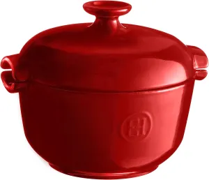 Emile Henry 2.5 qt Rice Pot, Burgundy