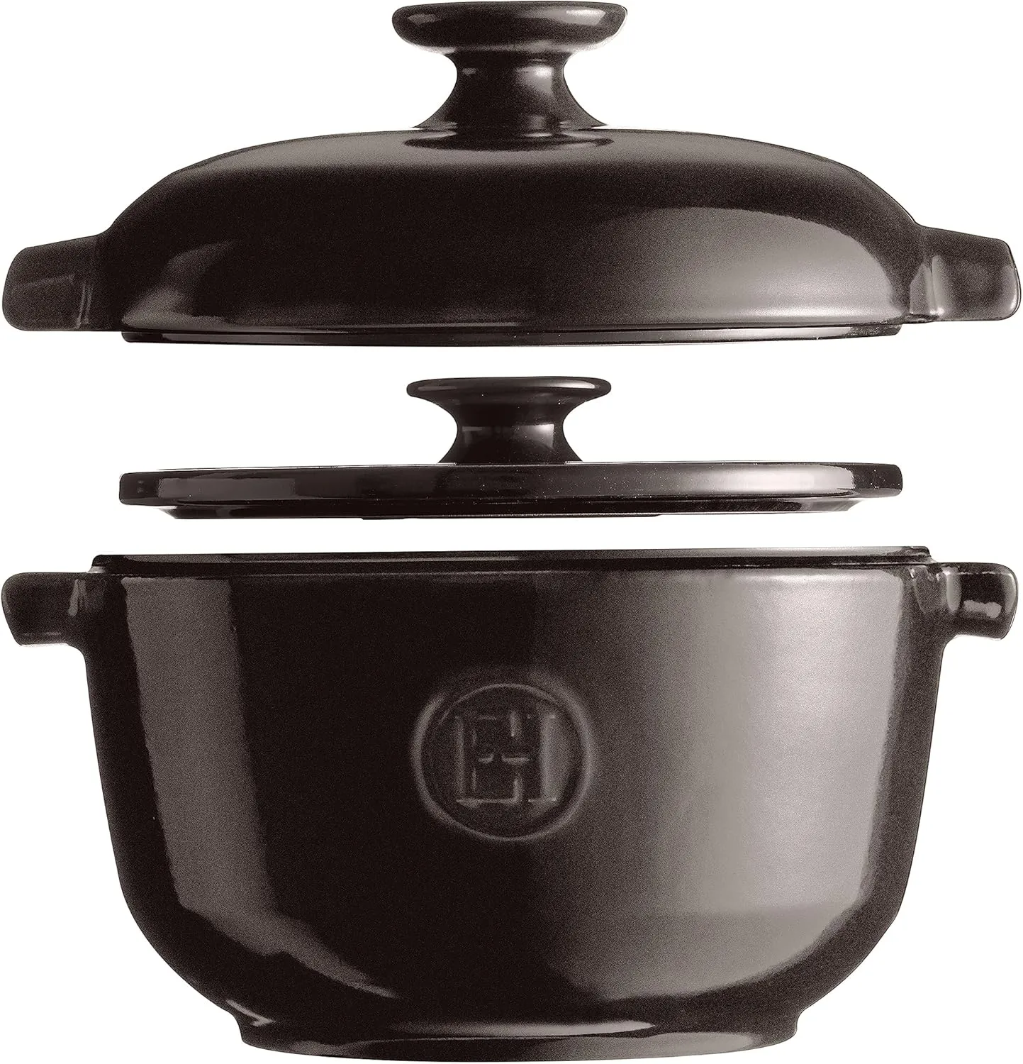 Emile Henry 2.5 qt Rice Pot, Charcoal