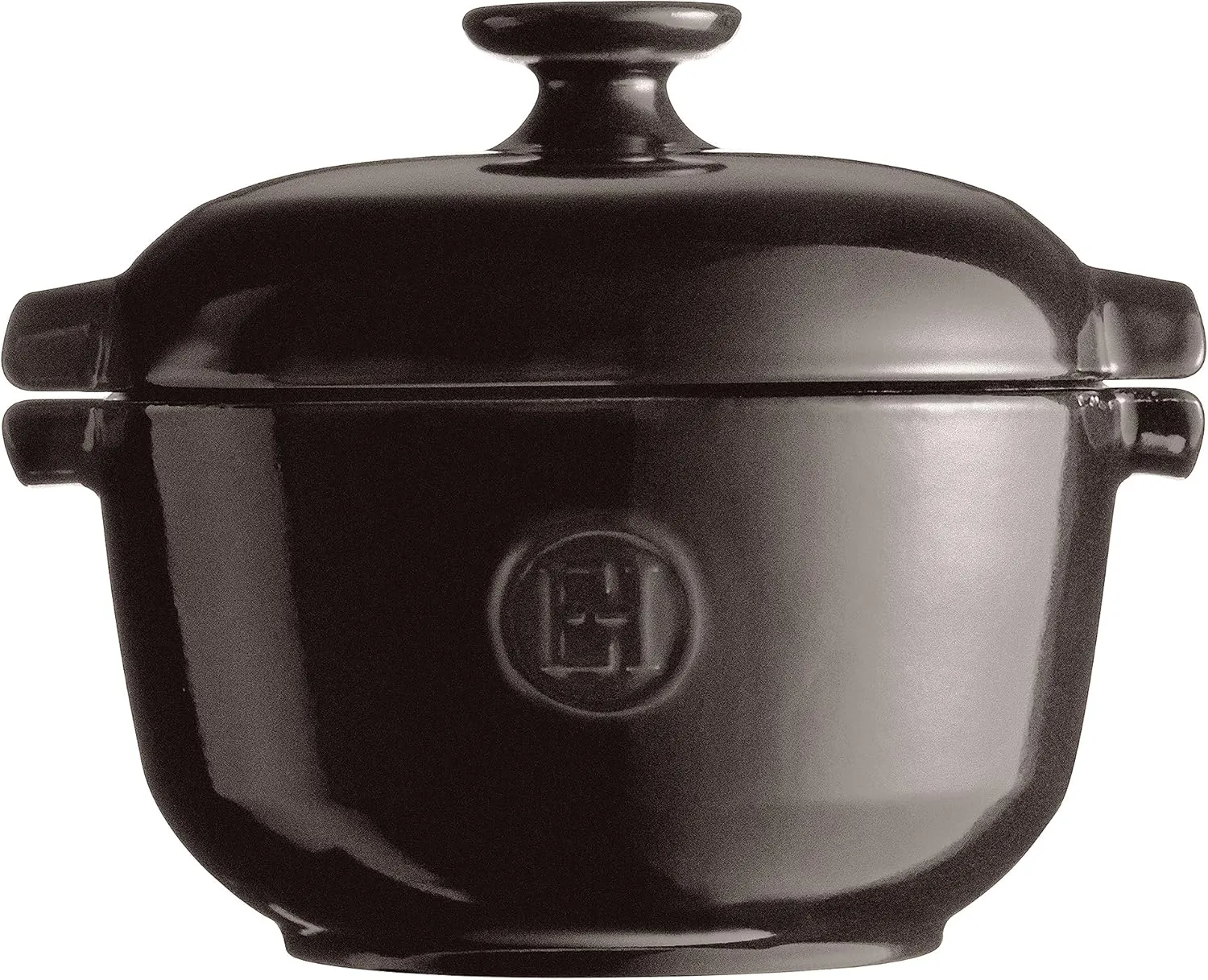 Emile Henry 2.5 qt Rice Pot, Charcoal