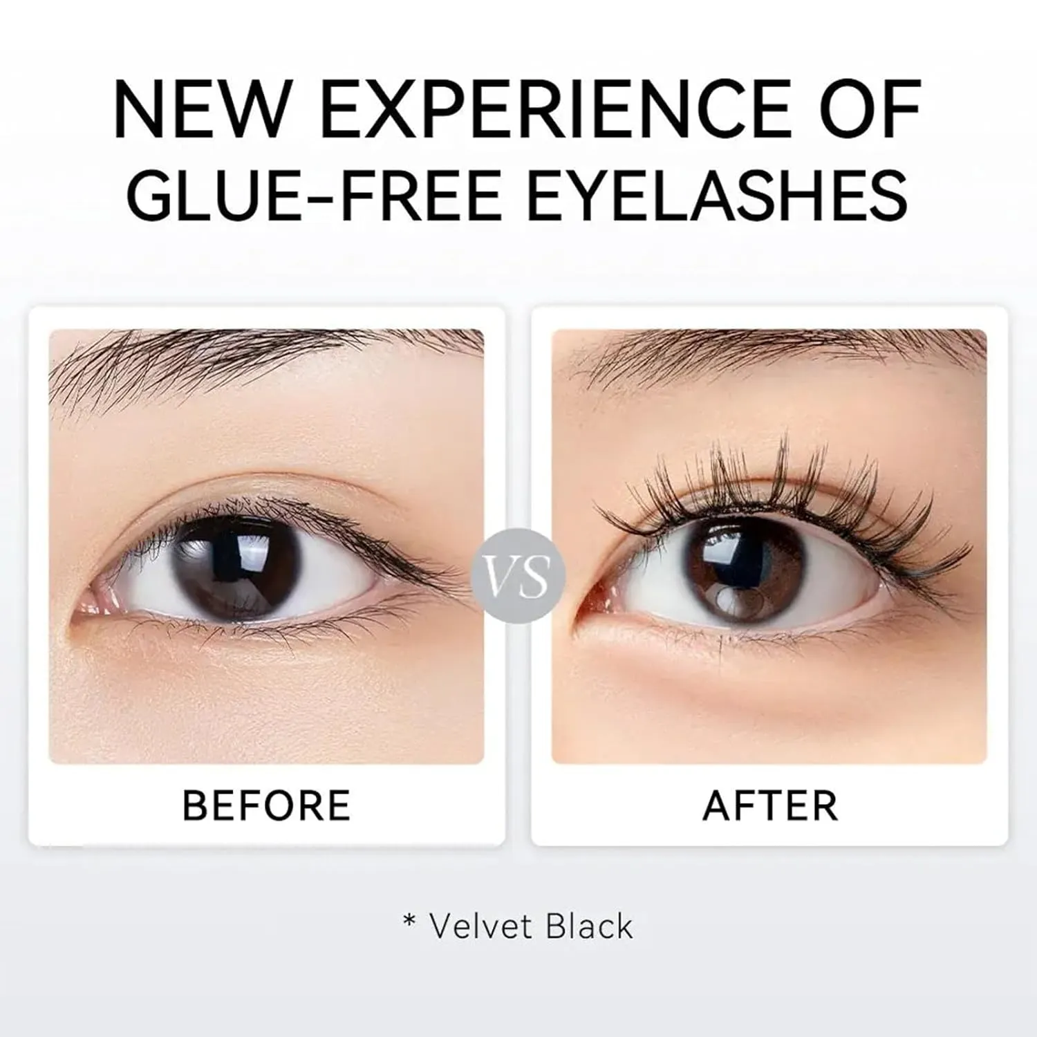 Enjuvie Magnetic Eyelashes 1 Pair Reusable, Reusable No Glue/Remover, Easy to Wear, Comfortable & Skin-Friendly (SW05-SILKY black)